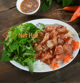 Beef tendon with nem sauce 